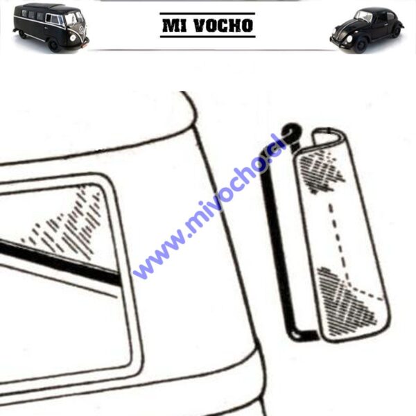 Goma de Ventana Corner VW Kombi – foto 2